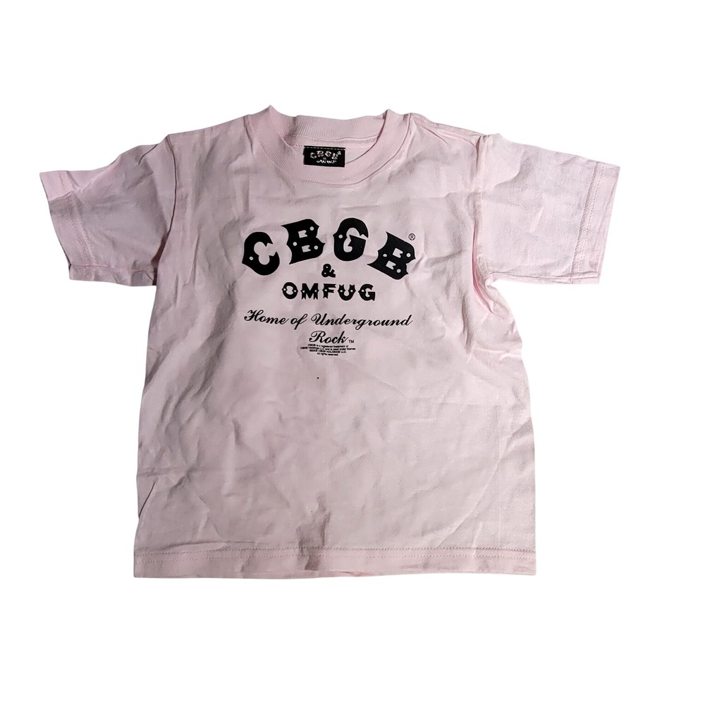 CBGB OMFUG Home of Underground Rock Toddler Pink Graphic T-Shirt 3T